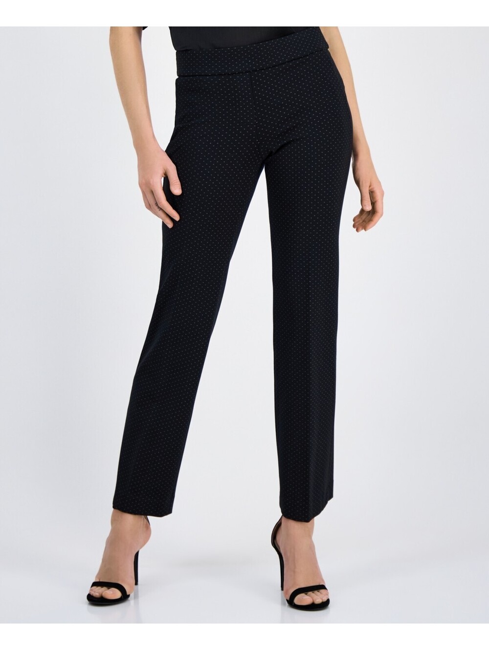Anne Klein Women's Grace Printed Mid-Rise Straight Pants XXS